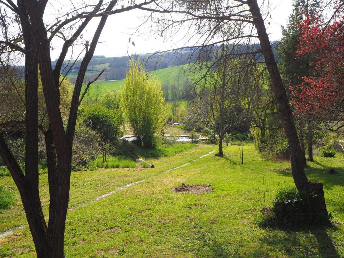 Gite Les Cabanes De Fallot Pour 15 Personnes - Piscine Naturelle L'isle-Bouzon Bagian luar foto